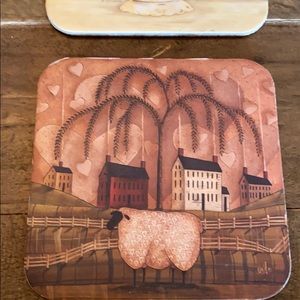 Whimsical botanical coasters